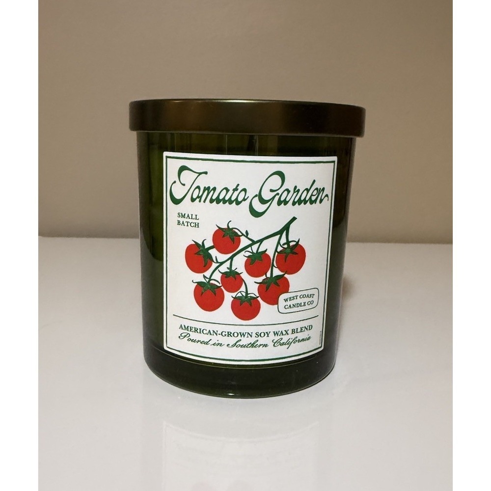 Leoben Tomato Garden California Candle Co 9oz RARE Cottage Core Soy